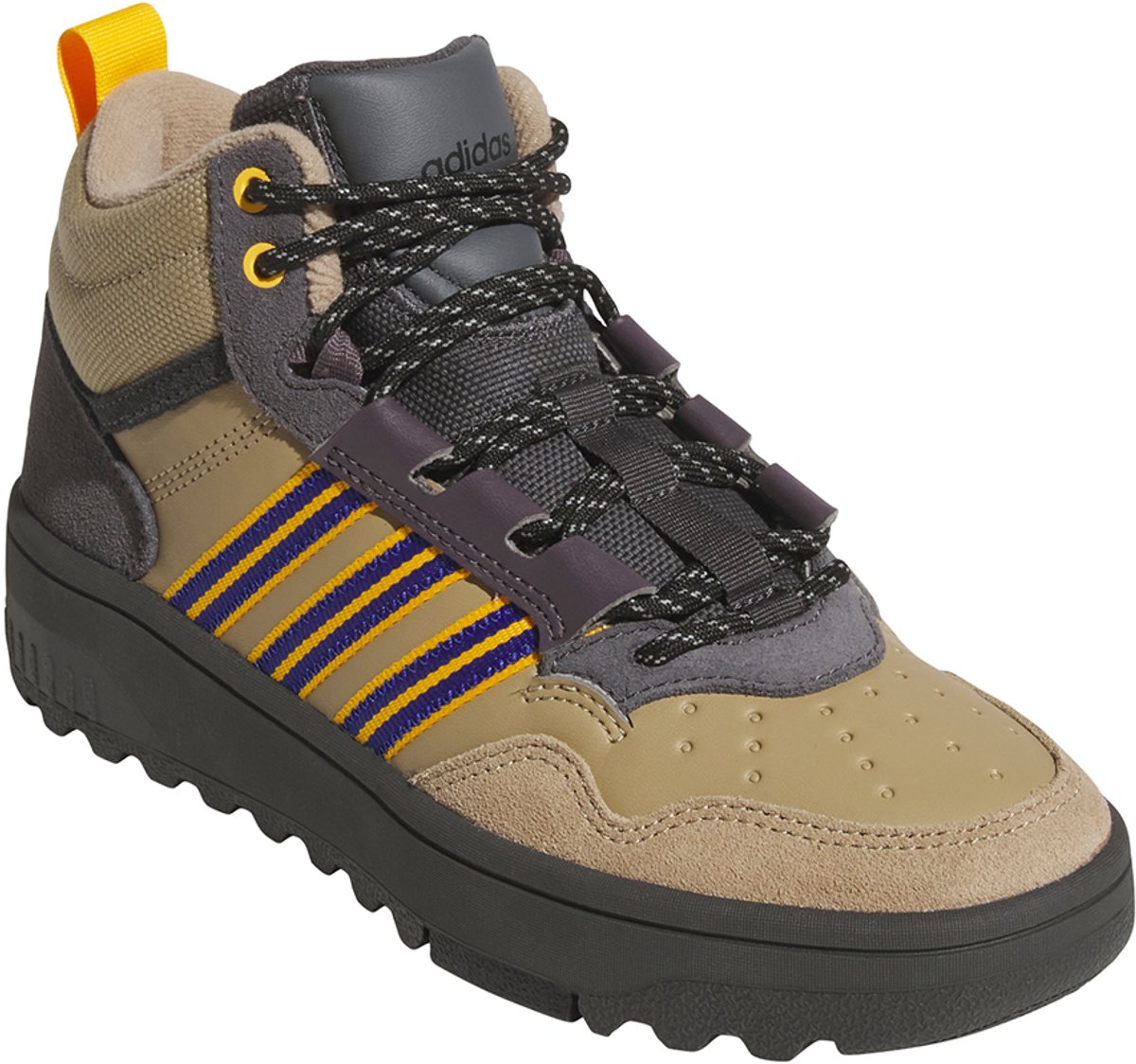 Adidas Unisex Hoops 4.0 Mid Winterized J Sneakers Teen Gevoerd JS2033 Bont