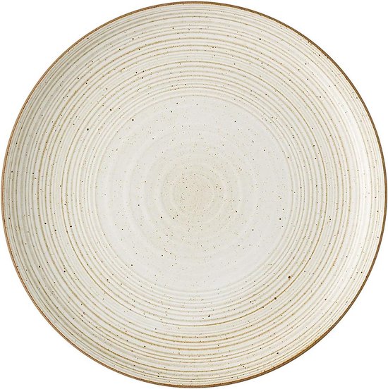 Set van 6 platte borden, onda beige La Redoute Interieurs | La Redoute