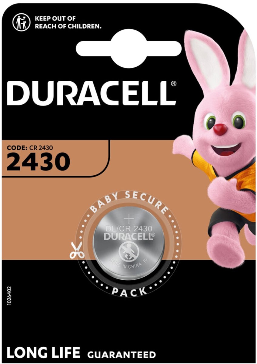 Duracell Knoopcel Batterij 2430 Lithium - 5 x - Voordeelverpakking