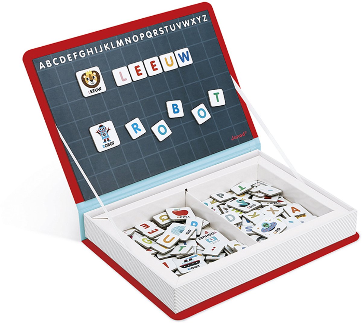 Janod - Magnetibook - Alfabet Nederlandstalig - Magneetboek Speelset — afbeelding 4