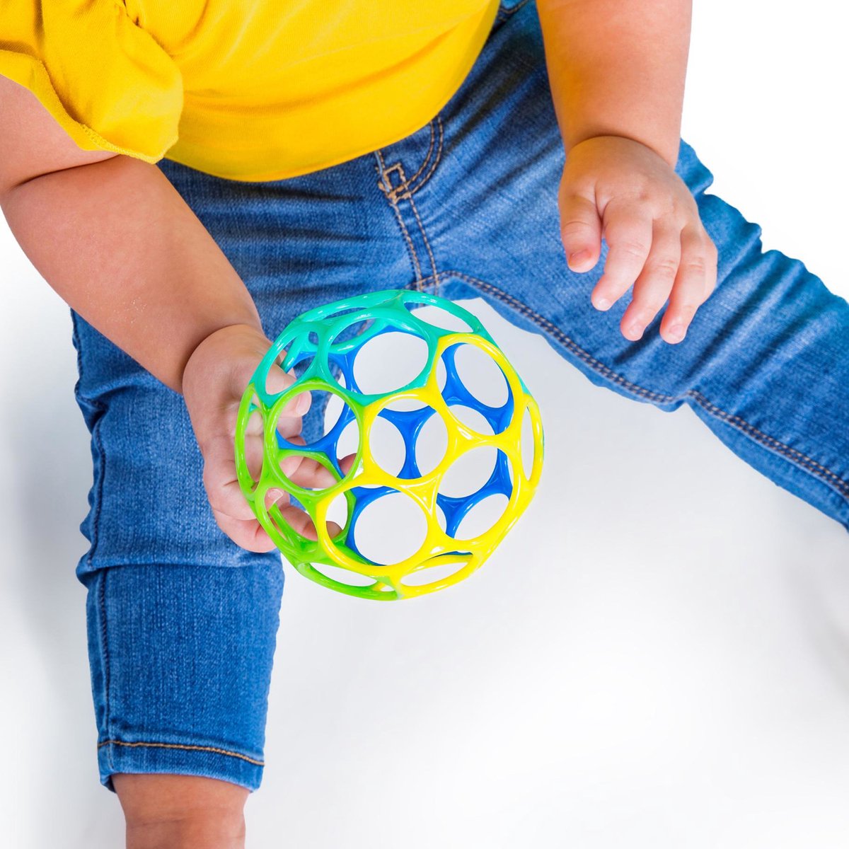 Oball classic babybal blauw/groen - Oball - vanaf 0 maanden — afbeelding 4