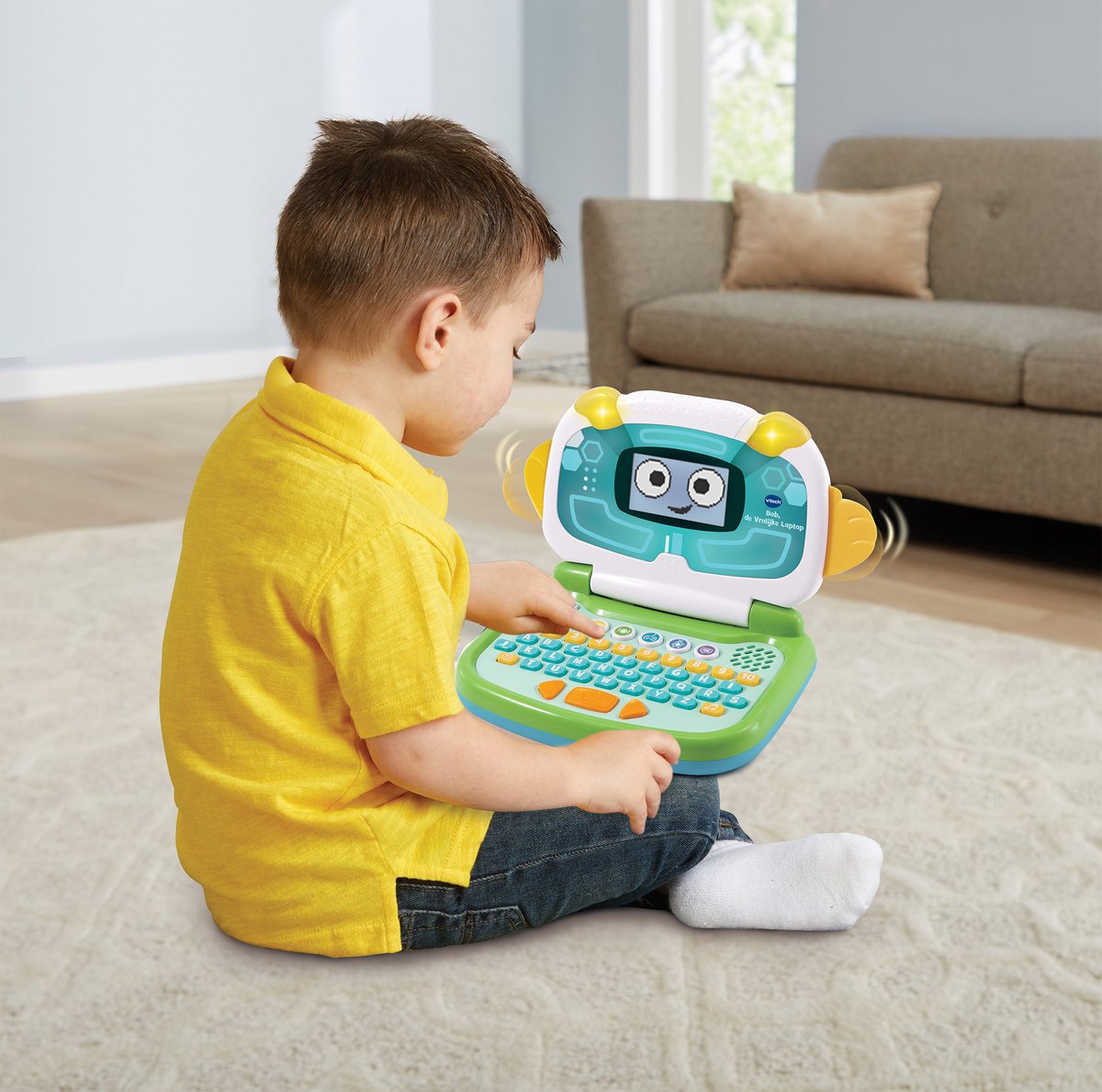 VTech Bob de Vrolijke Laptop - Speelgoed Computer - Maak Kennis met Letters, Cijfers en Tellen - Cadeau - 3 tot 6 Jaar — afbeelding 3