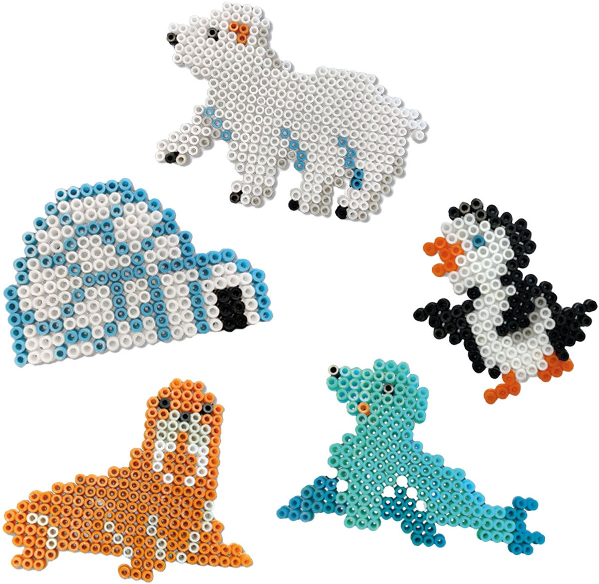 SES Creative Beedz Strijkkralen Set - Pooldieren - Vanaf 5 Jaar - 2100 Stuks - Knutselen - PVC-Vrij - Schoencadeautjes Sinterklaas — afbeelding 5