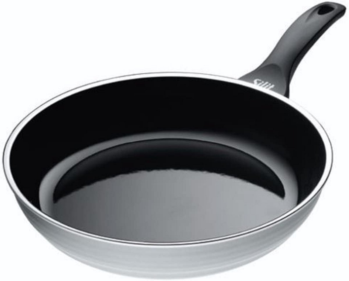 Silit Koekenpan Gietvleugel Ø 24cm, Ongecoat, voor Inductie, Ovenbestendig, met Kunststof Handvat