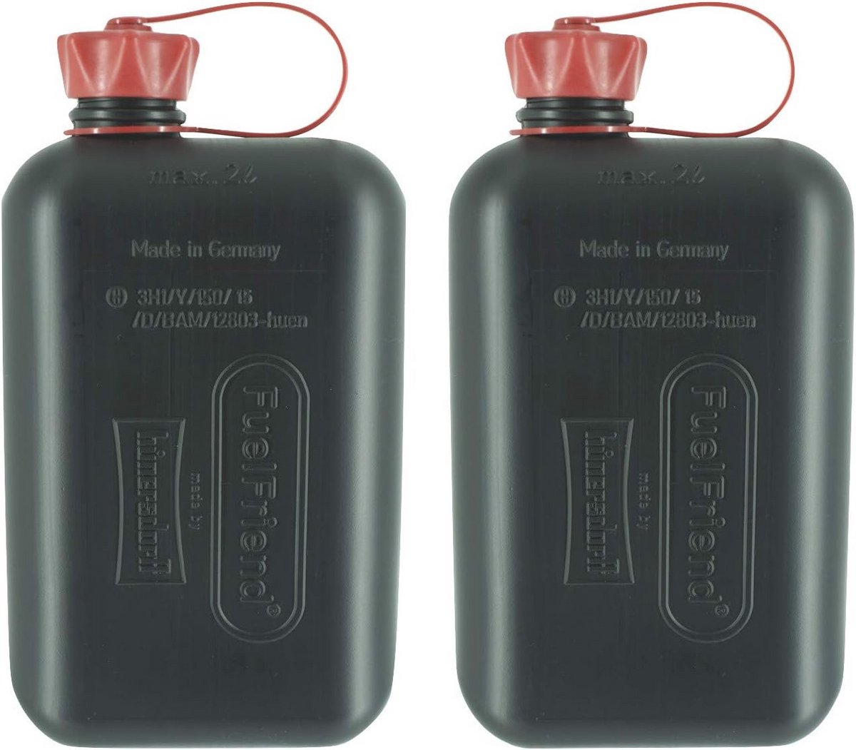 FuelFriend -BIG 2.0 liter kleine reserveblik UN-goedkeuring dubbele verpakking