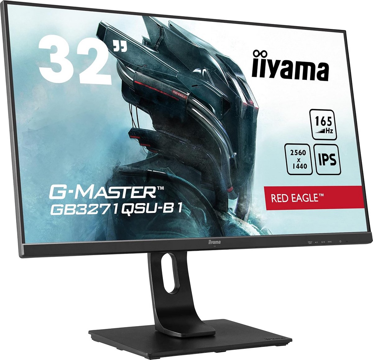 31,5" WQHD IPS Gaming Monitor 165Hz 1ms HDMI DP zwart
