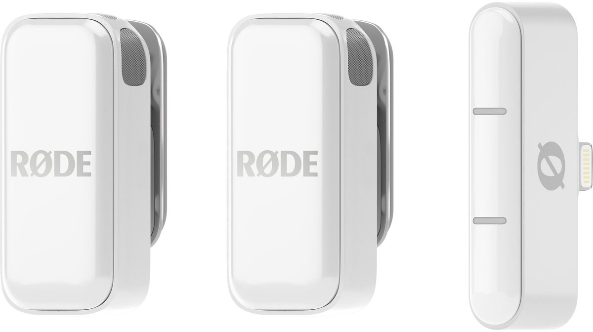 Rode Wireless Micro Lightning microfoon Wit