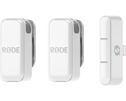 RØDE Wireless Micro Lightning - Wit – Ultra‑compacte Draadloze Microfoon voor iPhone