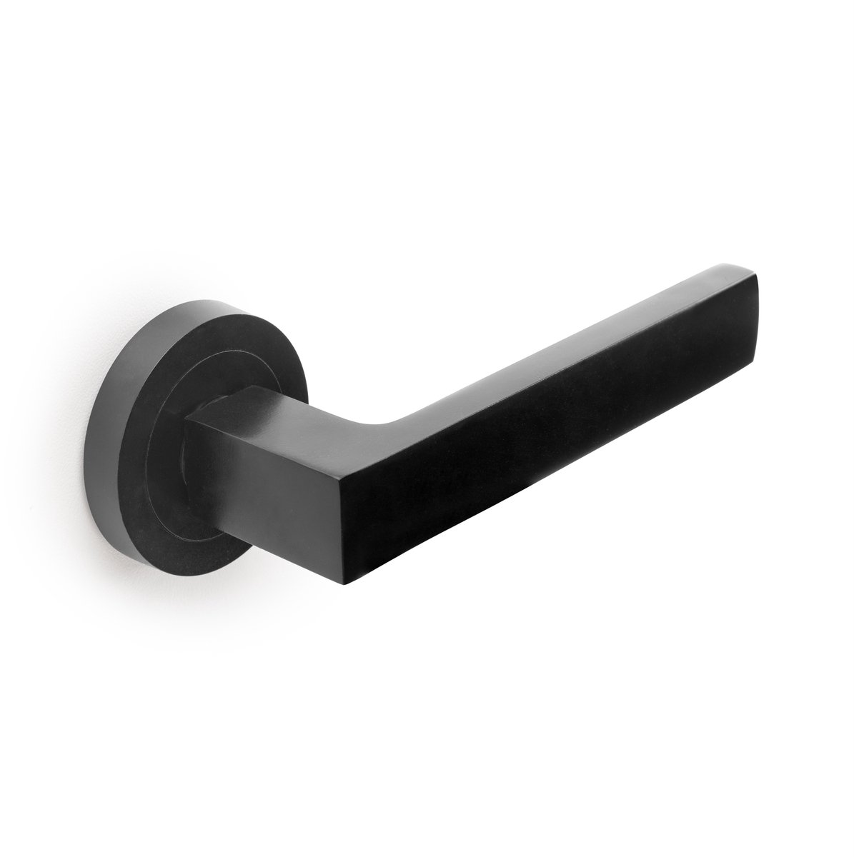 Emuca Set Mackay binnendeurkrukgarnituur, met rozet D.50mm, Aluminium, Satijn geanodiseerd
