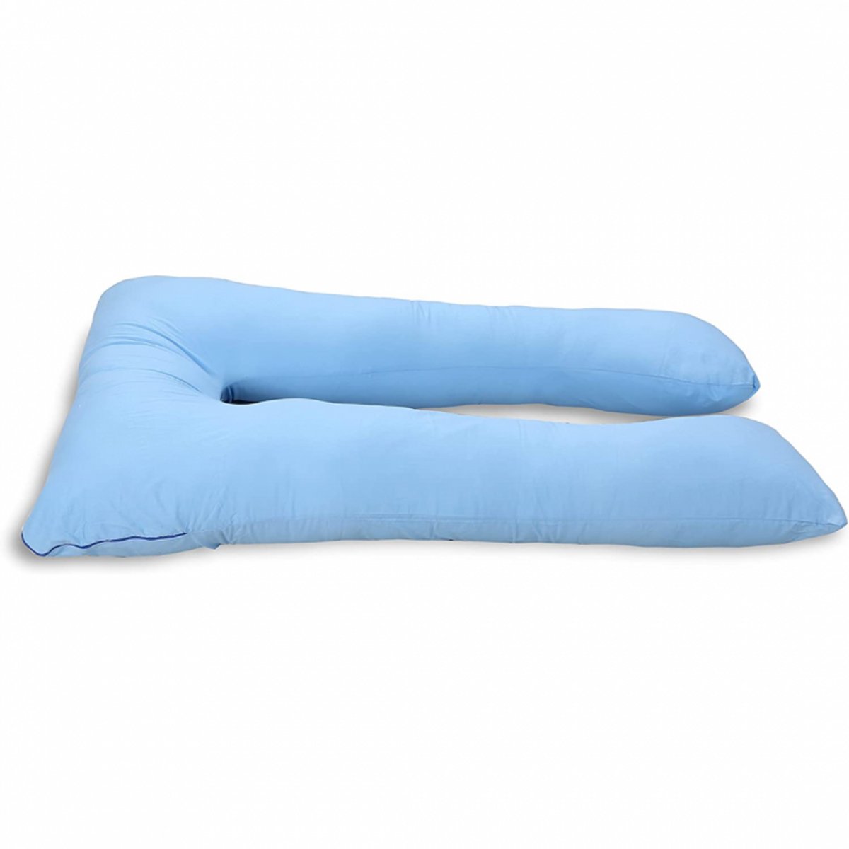 Bananair - Zwangerschapskussen - Afneembare katoenen hoes - U-vorm - Body pillow - 140x80cm - Blauw