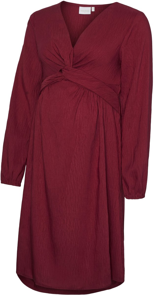 Mamalicious Mama Licious Jurk MLREGITSE Zwangerschapsjurk Pomegranate