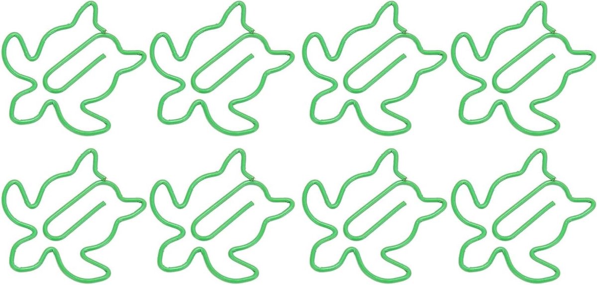 Diervormige Paperclips 100 stuks - Schattige Metalen Bladwijzerclips voor Documenten Organiseren - Kantoorbenodigdheden Thuis - Zeeschildpad Design