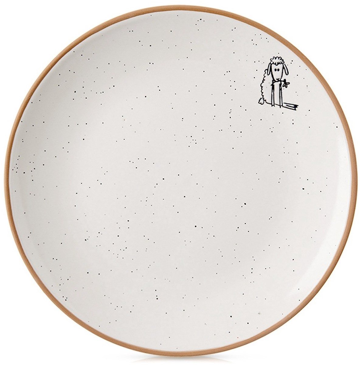Orion - Dessertbord - 20 cm - Beige - Oventjesontwerp