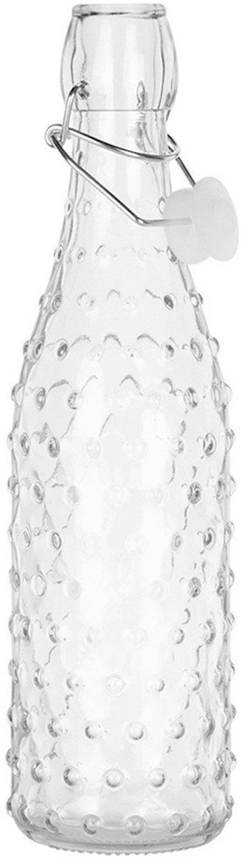 Orion - Glazen Fles - 500ml - Retro Ontwerp - Clip Sluiting - Transparant Glas van orion — afbeelding 4