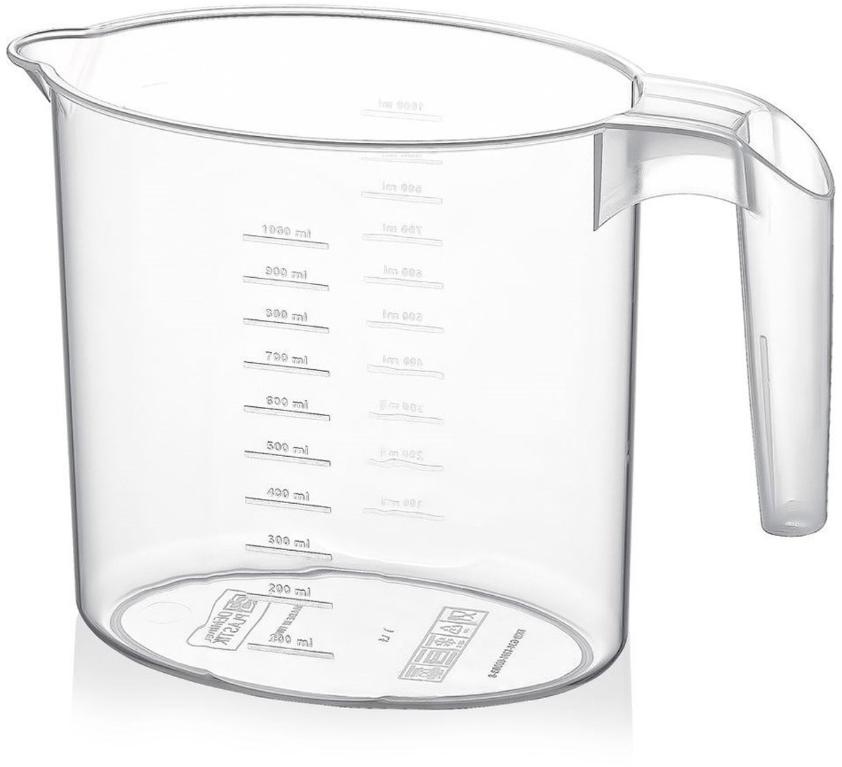 Orion - Maatbeker - Plastic - 1 Liter - Transparant