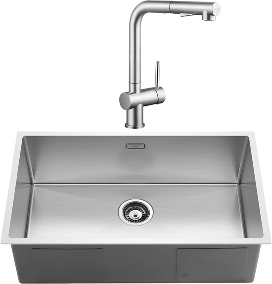 Reginox Atlantis OSP R03411 Keukenspoelbak Rond RVS 46 cm Onderbouw - Vlakbouw - Opbouw