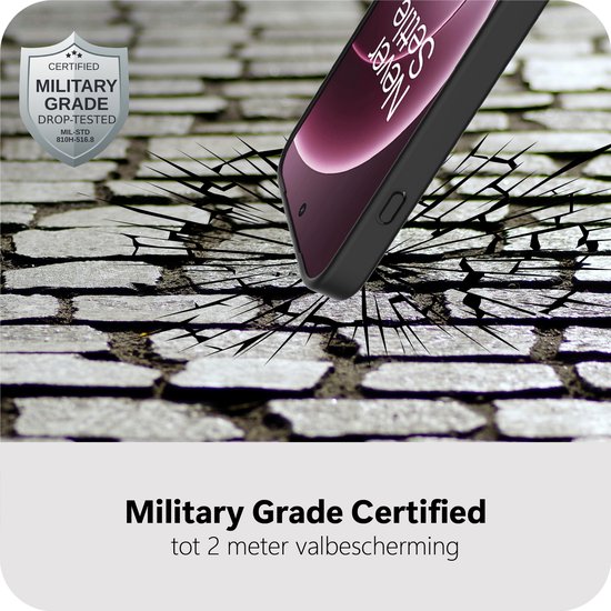 Étui Cazy compatible avec OnePlus 15 Étui compatible avec MagSafe - Backcover Military Grade - Zwart