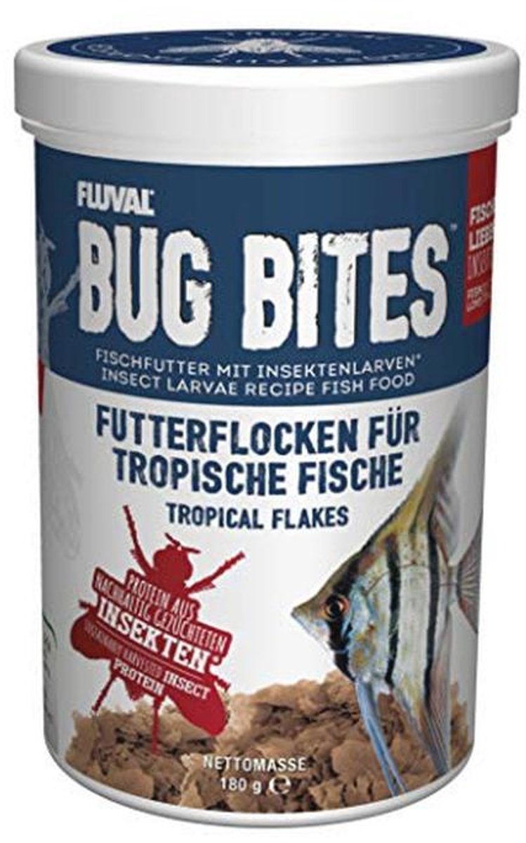 Visvoer Vlokken met Insecten voor Tropische Vissen - 1000 ml