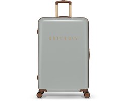 SUITSUIT Reiskoffer 76 × 51 × 28 - Reiskoffer met wielen - Veilig TSA cijferslot - Lichtgewicht koffer - Reiskoffer groot - 94L - Grijs