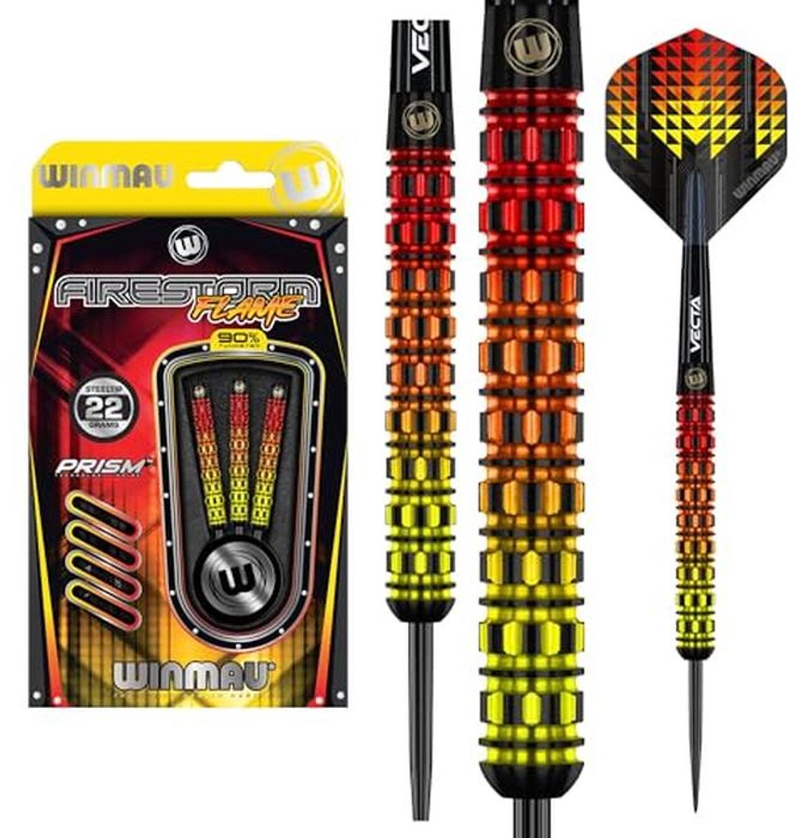 Professionele 22g Tungsten Dart Set met Flights en Stems