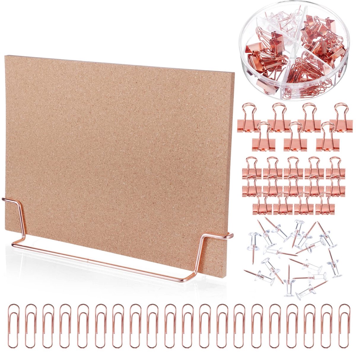IMPERATORIS® Prikbord van Kurk - Wandboard/Kurkbord - Voor Kantoor School en Thuis - 32 x 22 cm