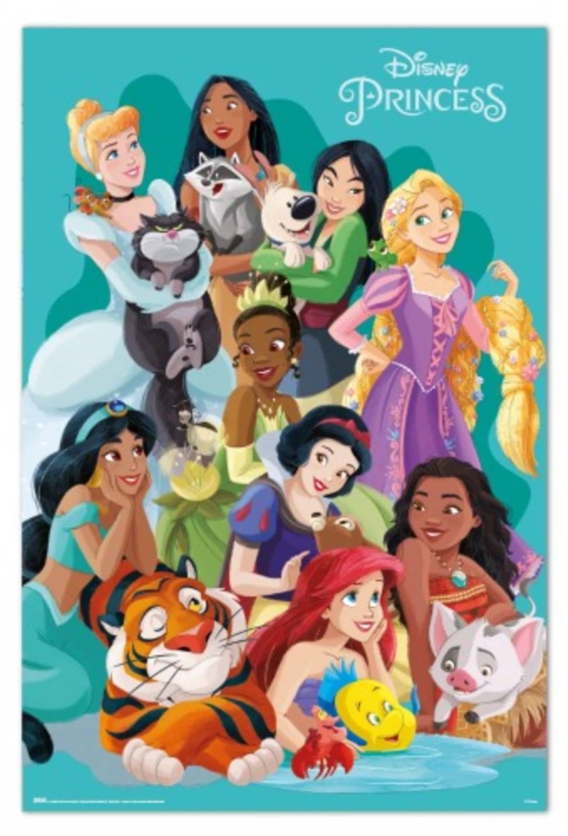 Poster Disney - Princesses and Pets 61x91,5cm