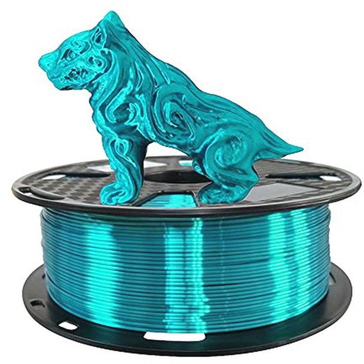 Zijdeachtig Glanzend PLA Filament 1.75 mm voor 3D Printers – Metallic Blauw 1KG