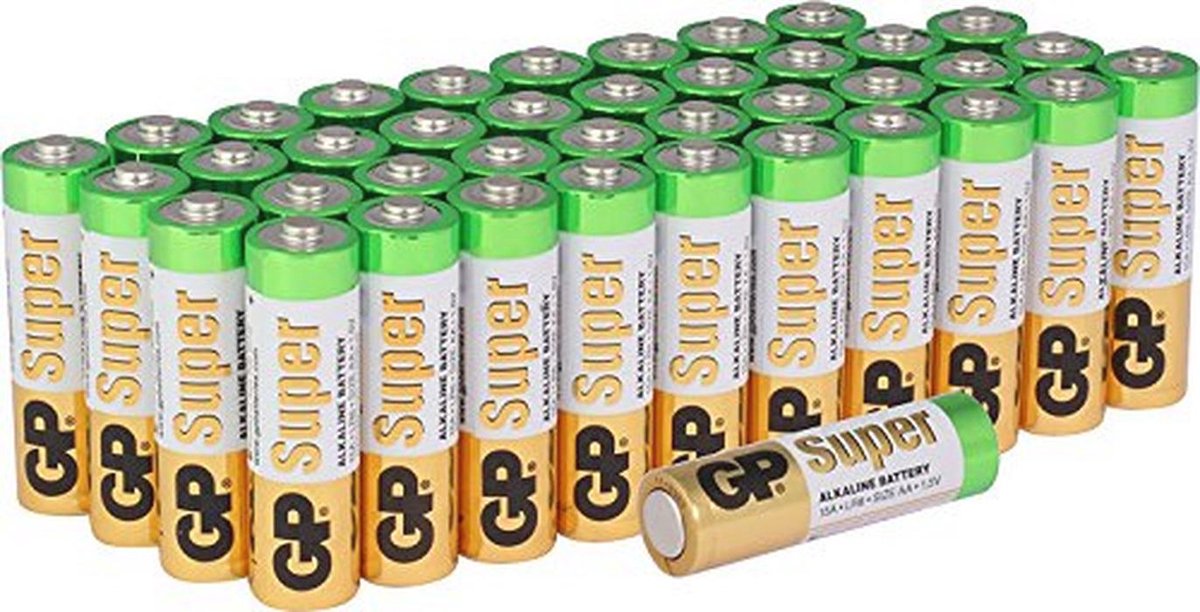 40 stuks AA alkalinebatterijen voor diverse apparaten