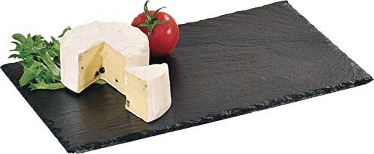 Buffetplaat leisteen zwart 30 cm x 20 cm - Ideaal voor snijden en serveren