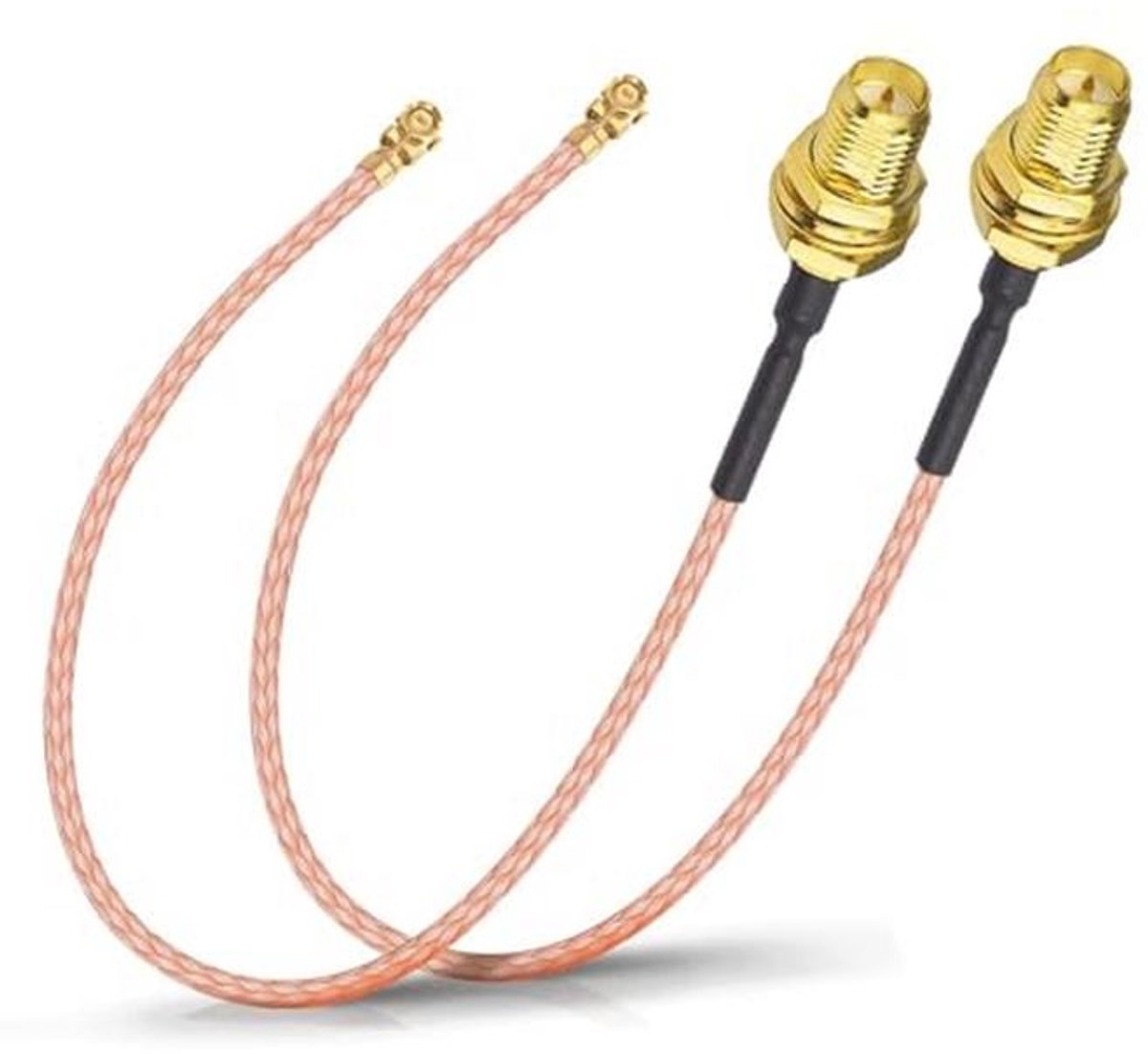 RP-SMA naar IPX IPEX U.FL Antenne Adapterkabel 15cm (2-Pack) voor WiFi Mini PCI Express Kaarten