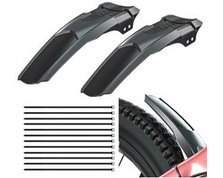 Tweedehands Fietsspatbordenset voor Mountainbikes - 2 Stuks Universele Spatborden voor 20-29 Inch Fietsen