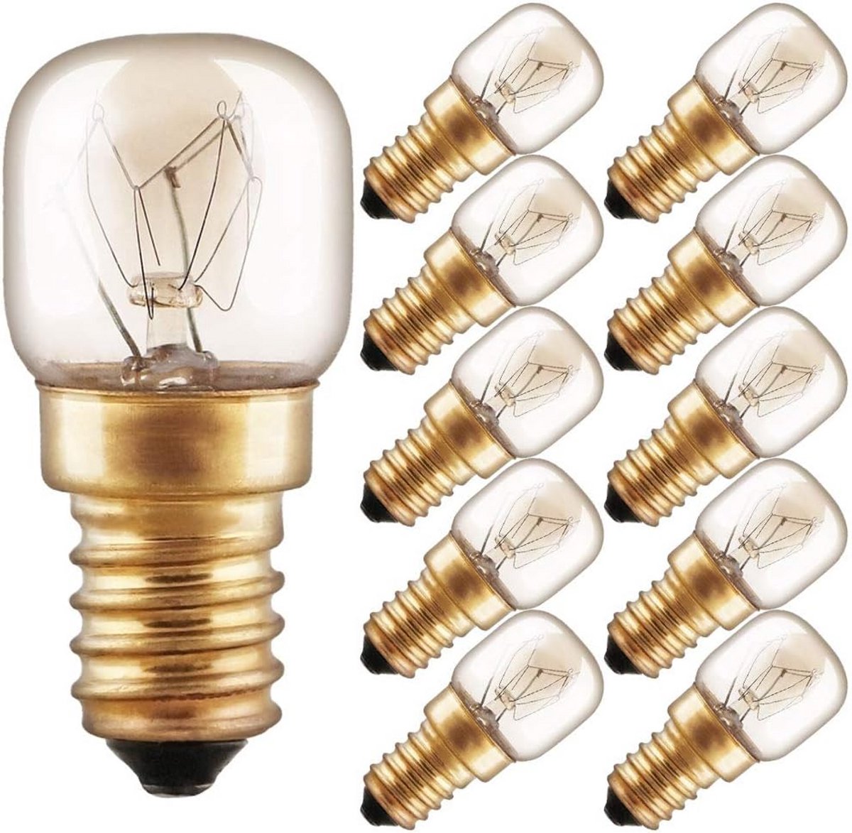 Ovenlamp gloeilamp 15W 25W 40W E14 T22 buis 300°
