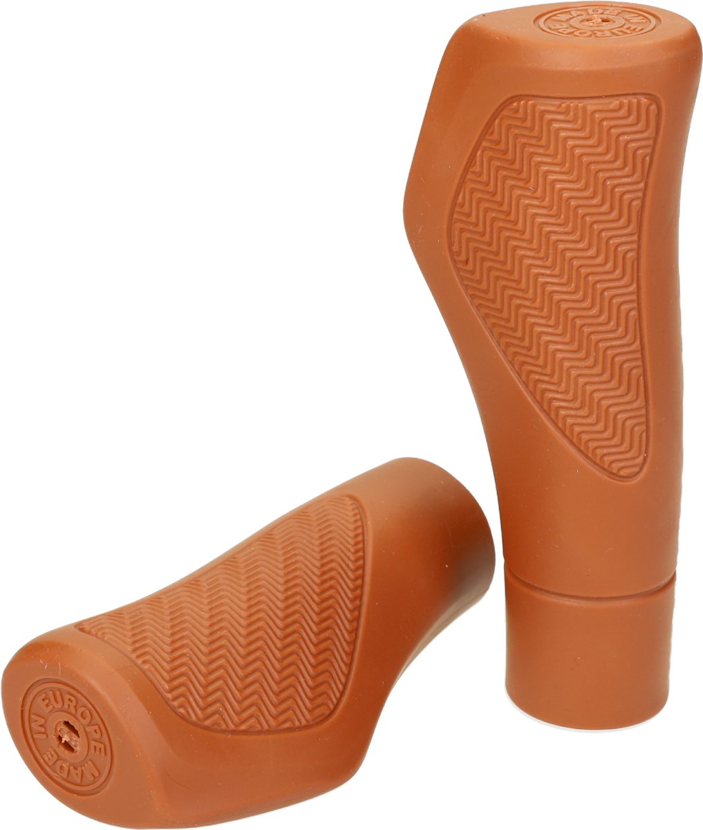 ABI Fiets handvatten - Bruin - Set - 130/95mm