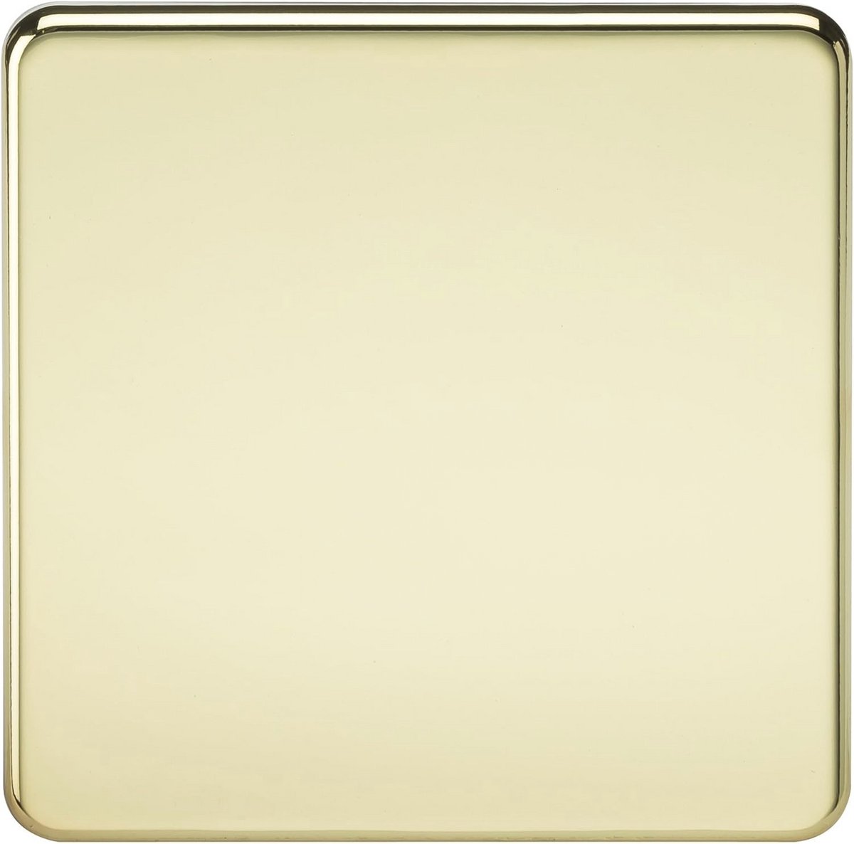 Schroefloze Afdekplaat voor Schakelaars en Stopcontacten - Polished Brass