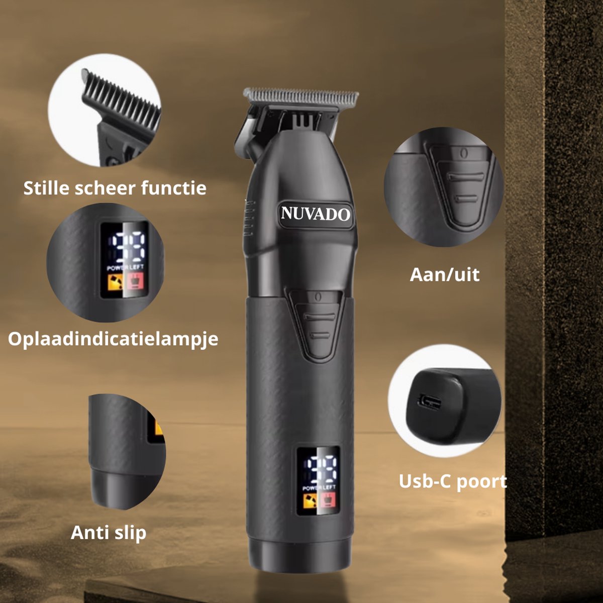 YST Solutions Nuvado Foil Shaver Baardtrimmer Draadloos - afbeelding 3