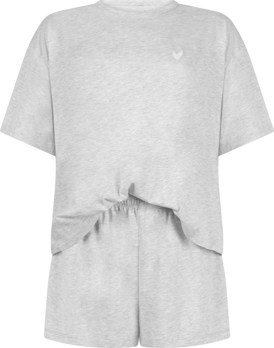 Hunkemöller Pyjamaset Jersey Heart Grijs