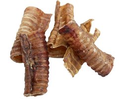 Natuurlijke Gedroogde Rundertrachea Snack voor Honden - Ideaal voor BARF Dieet, 200 g