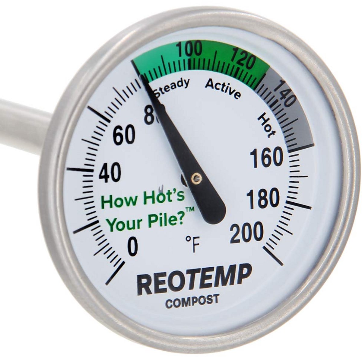 Tuincompostthermometer met PDF-composteeringsgids - 16 inch
