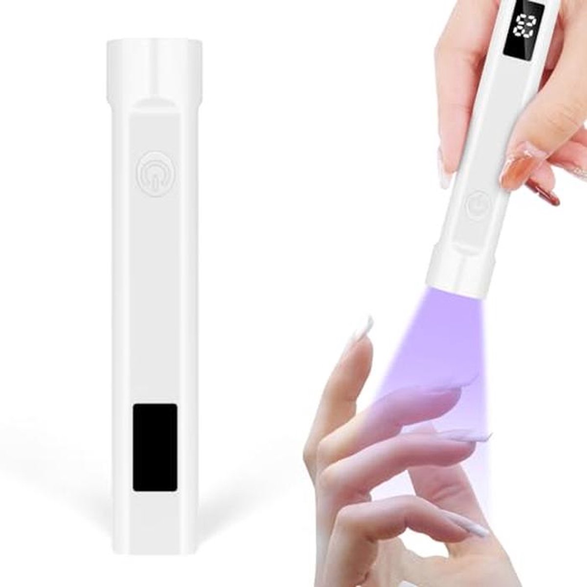 Handheld UV-nagellamp voor gelnagels met LED-display en timer