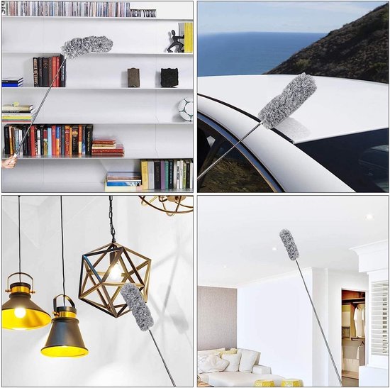 Plint Reiniger - Uitschuifbare Steel Plafond Schrobber
