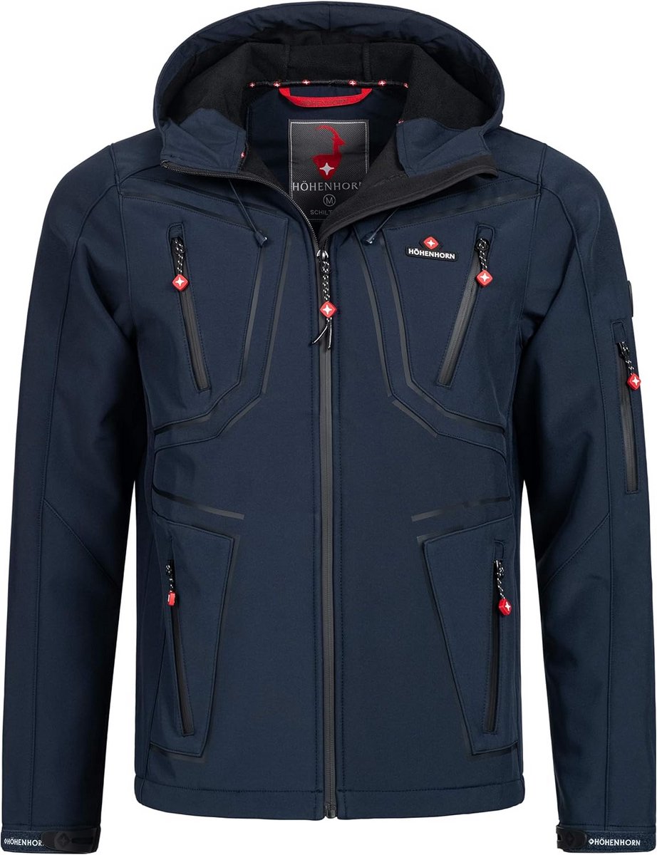 Heren Softshelljas voor Outdoor, Functionele Vrijetijdsjas