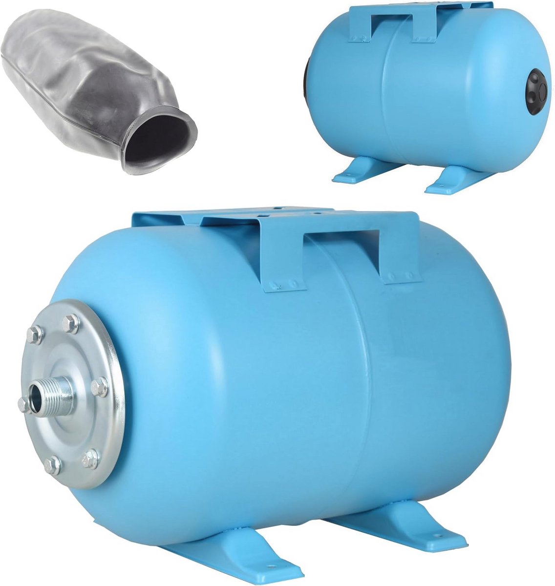 Drukvat 24L - Hydrofoor Drukketel voor Wateropslag - Duurzaam Stalen Systeem met EPDM-membraan - Ideaal voor Drinkwatervoorziening