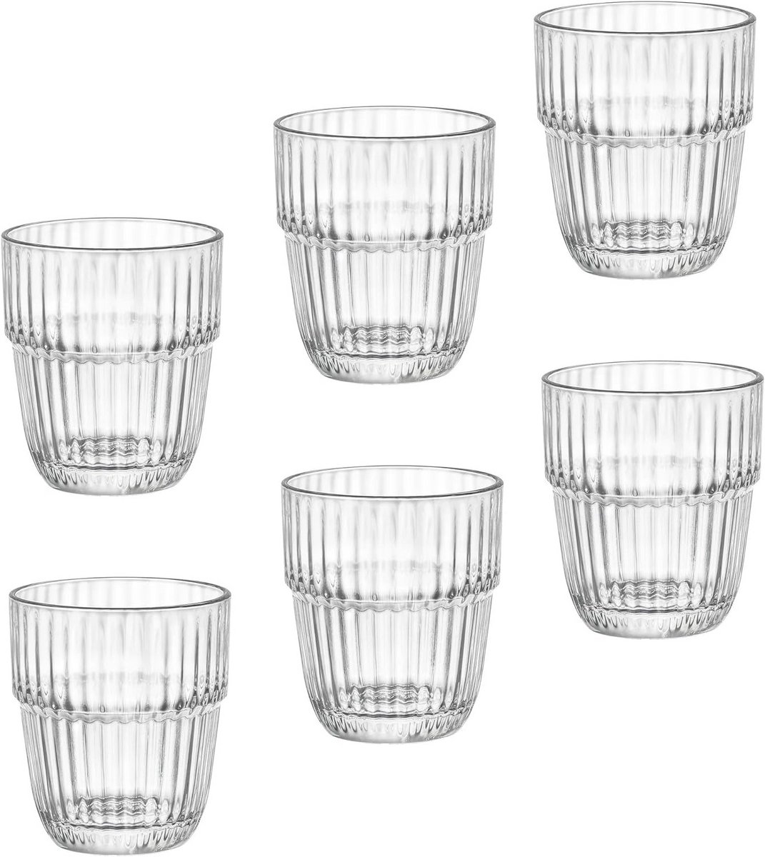 Set van 6 Sapglazen 21 cl - Perfect voor Verse Sappen en Smoothies