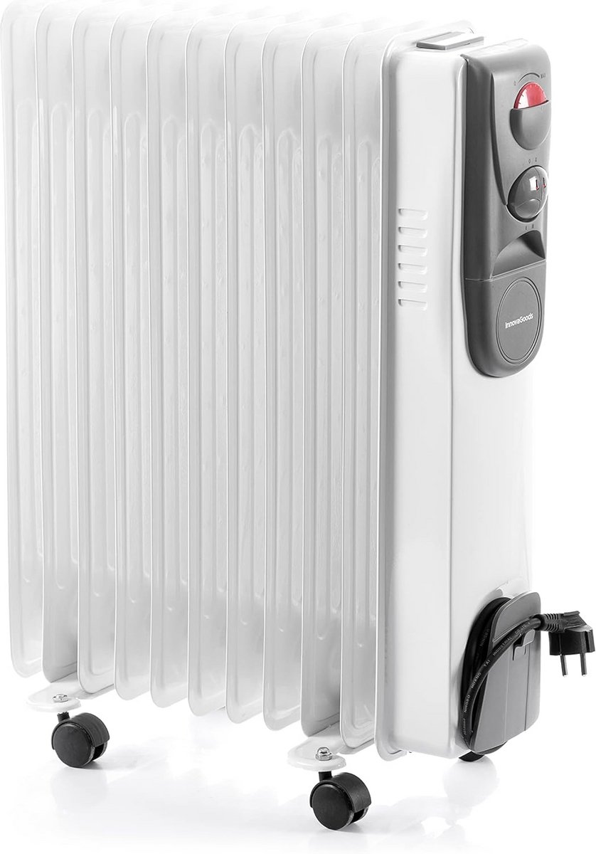 Krachtige Elektrische Olie Radiator 2500W met 11 Elementen - Stil en Energiezuinig