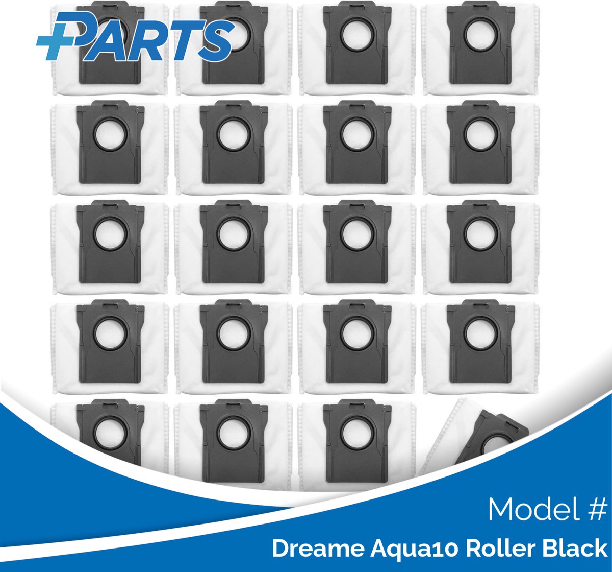 Dreame Aqua10 Roller Black Stofzakken (20 Stuks, Plus.Parts® alternatief voor RDB8)