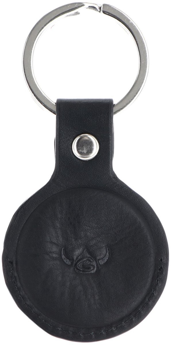Golden Head Leren sleutelhanger Polo Schlüsselanhänger für AirTag 5114 Schwarz zwart