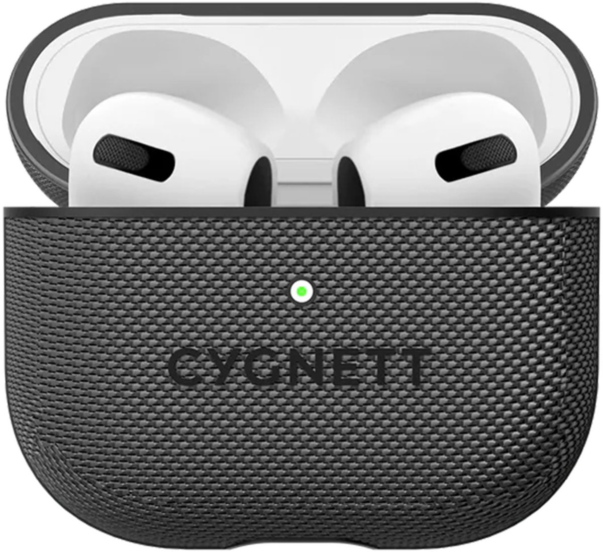 Cygnett, Airpods hoesje voor Airpods 3 Tekview Schokbestendig, Zwart