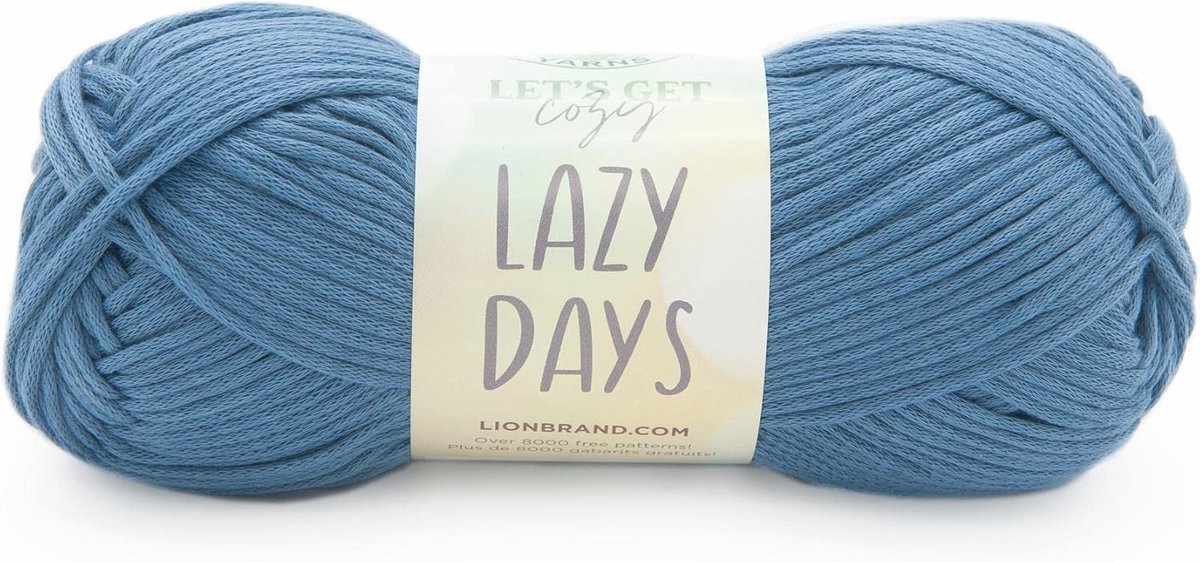 Lion Brand Yarn Company Garen, Polyester, Bluebell, 1 Pack