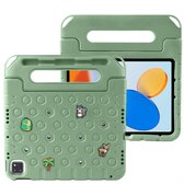 imoshion Tablet Hoes Kinderen- Geschikt voor iPad 11 (2025) A16 11 inch / iPad 10e generatie (2022) 10.9 inch - Kidsproof Kinder Hoes met dolls - Olive Green