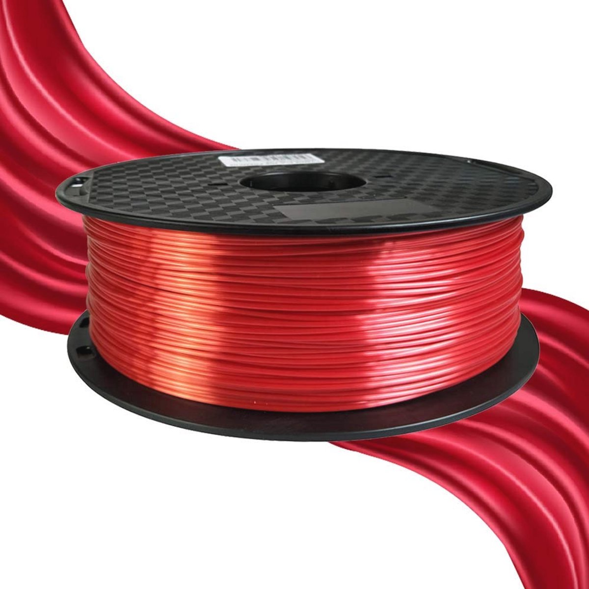 Zijdeachtig Glans PLA Filament 1.75mm 1KG voor 3D Printen - Rood Metallic